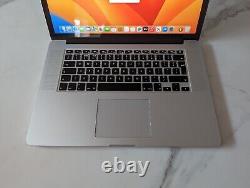 MacBook Pro 15 2015 Intel Core i7 Quad-Core 16GB RAM macOS Ventura VGC