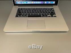 MacBook Pro 15 RETINA 3.2GHz Quad Core i7 16GB RAM 500GB SSD WARRANTY OS-2015