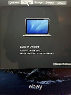 MacBook Pro Retina 15 Mid 2012. 16GB, 1TB SSD, I7 Quad Core Dual Graphics