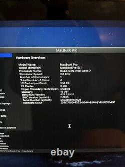 MacBook Pro Retina 15 Mid 2012. 16GB, 1TB SSD, I7 Quad Core Dual Graphics