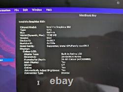 Macbook Pro 13,2 i5-6267U 8GB RAM 512GB Storage 13 with Display Issue