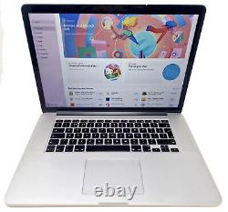 Macbook Pro Retina Core i7 15.4 16GB 256GB SSD Mac OS Monterey A1398 Iris Pro