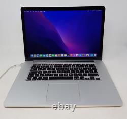 READ! Silver Apple MacBook Pro A1398 Mid 2015 i7 2.2GHz 16GB RAM 256GB SSD 15.4