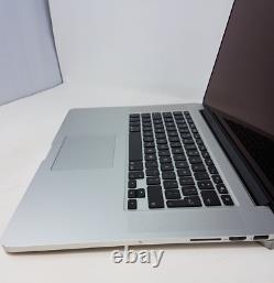 READ! Silver Apple MacBook Pro A1398 Mid 2015 i7 2.2GHz 16GB RAM 256GB SSD 15.4