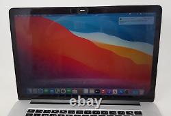 Silver Apple MacBook Pro A1398 Late 2013 i7 2.0GHz 8GB RAM 256GB SSD 15.4