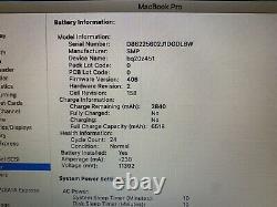 Top Spec MacBook Pro 15 Quad i7 1TB SSD + 1TB HD 16GB Matte Grade A