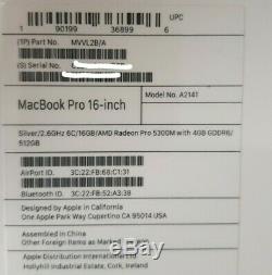 9 Gen 2.60ghz 16 Go Ram 512ssd Apple Macbook Pro 16 Intel Core Nouveau