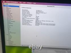 Apple 13 MacBook Pro Touch Bar 2018 Intel i7 8e Gén 512 Go SSD 16 Go RAM A1989 $