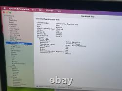 Apple 13 MacBook Pro Touch Bar 2018 Intel i7 8e Gén 512 Go SSD 16 Go RAM A1989 $