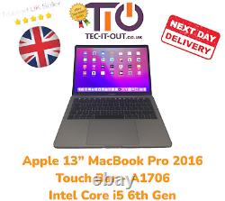 Apple 13 Macbook Pro Touch Bar 2016 Intel I5 6e Génération 512 Go Ssd 16 Go Ram A1706