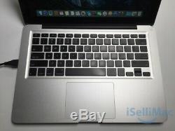 Apple 2012 Macbook Pro 13 2,9 Ghz I7 750 Go 8 Go Md102ll / Catégorie A + C + Garantie