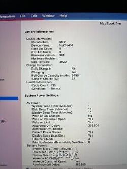 Apple MacBook Pro 13,3 pouces (256 Go, Intel 2,9 GHz, 8 Go) LIRE la description