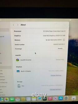 Apple MacBook Pro 13 Core i5 2.3GHz 16GB RAM 1000GB HDD MC700 macOS SONOMA
<br/>	 
  	
<br/>

 Traduction en français : Apple MacBook Pro 13 Core i5 2.3GHz 16Go RAM 1000Go HDD MC700 macOS SONOMA
