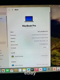 Apple MacBook Pro 13 Core i5 2.4GHz 8GB RAM 500GB SSD MD313 macOS SONOMA
<br/>    <br/> 
MacBook Pro 13 pouces Core i5 2,4GHz 8Go de RAM 500Go SSD MD313 macOS SONOMA