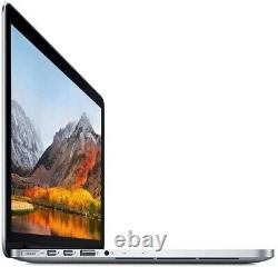 Apple MacBook Pro 13 Intel Core i5-5257U 8GB RAM 128GB SSD A1502 Laptop 2015 translates to 'Apple MacBook Pro 13 Intel Core i5-5257U 8Go RAM 128Go SSD Ordinateur portable A1502 2015' in French.