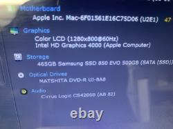 Apple MacBook Pro 13 Intel i5 2.50GHz, 8 Go, 500 Go SSD, Catalina+Windows11-No9