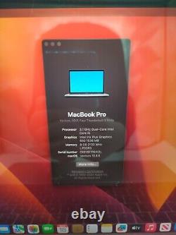 Apple MacBook Pro 13 i5 3.1GHz (Touch, 2017) 8GB 256GB SSD Gris Sidéral Bon