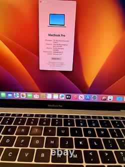 Apple MacBook Pro 13 pouces 2017 Core i7 2.5GHz 16 Go RAM 256 Go SSD Argent Qualité A