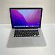 Apple Macbook Pro 15 2015 Quad-core I7 2,2 Ghz 16 Go Ram 256 Go Ssd Monterey + Alimentation