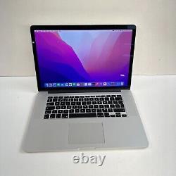 Apple MacBook Pro 15 2015 Quad-Core i7 2,2 GHz 16 Go RAM 256 Go SSD Monterey + Alimentation