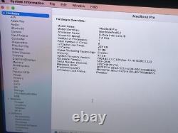 Apple MacBook Pro 15 A1990 Touch Bar 2019 Gris 2,4 GHz i9 32 Go 512 Go Gris Sidéral