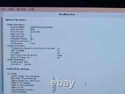 Apple MacBook Pro 15 A1990 Touch Bar 2019 Gris 2,6 GHz i7 16 Go / 1 To SSD Gris
