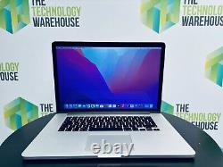 Apple MacBook Pro 15 Retina i7 Quad Core CPU 16 Go de RAM 256 Go SSD OS Monterey