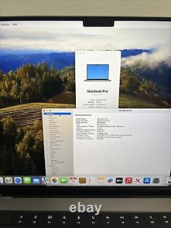 Apple MacBook Pro 16 2021 M1 10-C CPU 16-C GPU 16GB 1TB Gris Sidéral en très bon état