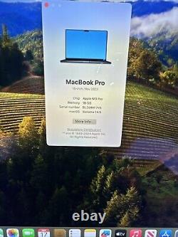 Apple MacBook Pro 16 (512 Go SSD, M3 Pro, 18 Go) Ordinateur portable Space Black MRW13B/A