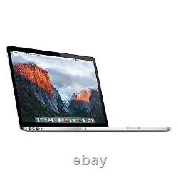 Apple MacBook Pro A1398 15 Mi-2015 Core i7 2.20GHz 16GB RAM 256GB SSD Argent