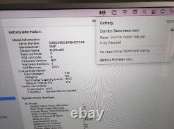 Apple MacBook Pro A1706 13 2016 Core i5-6267U 8GB RAM 512GB AFFICHAGE FLEXGATE