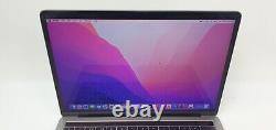 Apple MacBook Pro A1706 TouchBar 13 2016 i7 6th 3.6GHz 256GB SSD 16GB Monterey can be translated to: Apple MacBook Pro A1706 TouchBar 13 2016 i7 6e génération 3,6 GHz 256 Go SSD 16 Go Monterey.