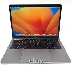 Apple MacBook Pro A1708 13.3 2017 i5 7th 2.3-3.6GHz 256GB NVME 16GB Ventura
	<br/>	 <br/>
 Traduction en français : Apple MacBook Pro A1708 13.3 2017 i5 7ème génération 2.3-3.6GHz 256GB NVME 16GB Ventura