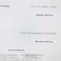 Apple MacBook Pro A1989 2019 13 Core i5-8279U 2.4GHz 4-Core 256GB 8GB RAM VG  	 <br/> <br/>MacBook Pro A1989 2019 13 Core i5-8279U 2.4GHz 4-Core 256GB 8GB RAM VG