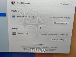 Apple MacBook Pro A2251 Intel Core i7 2,30 GHz 13 2020 512 Go SSD 16 Go RAM Gris