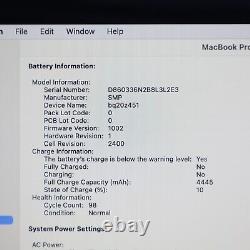 Apple MacBook Pro i5 1.4GHz 13 pouces 2019 128Go SSD 8Go RAM Très Bon