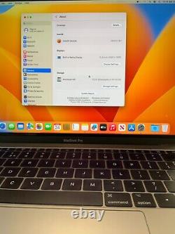 Apple Macbook Pro 13 (2017) 2,3 Ghz I5 A1708 (128ssd) Gris De L'espace