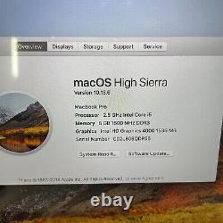 Apple Macbook Pro 13.3 2.5ghz 8gb 512gb Modèle A1425