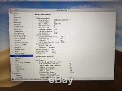 Apple Macbook Pro 13, Core I7 À 3,1 Ghz, Ram 16 Go, Ssd 500 Go, 2015 (p31)