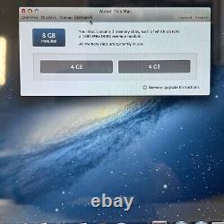 Apple Macbook Pro 13, Intel Core I5 2.5ghz, MI 2012, 500 Go 8 Go A1278 Batterie