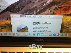 Apple Macbook Pro 13 Ordinateur Portable / 2.66ghz / 8 Go De Ram / 320go Hhd Mac Os High Sierra 2017