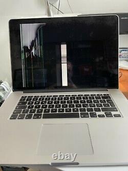 Apple Macbook Pro 15.4in Intel Core I7 2.2ghz 256gb Ssd 16 Go Silver Smashed LCD