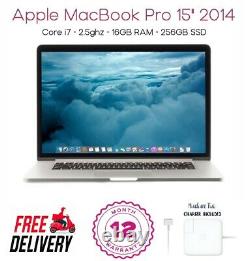 Apple Macbook Pro 15 A1398 Core I7, 2.5ghz 16 Go Ram 256 Go Ssd 2014