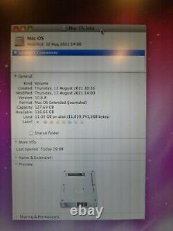 Apple Macbook Pro 17 A1229 (mid-late 2007) Snow Leopard, 4gg Ram, 128 Go Ssd