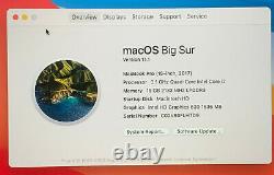 Apple Macbook Pro 2017 15,4 16 Go 1 To Barre Tactile. Boîte. Big Sur. Apple Refurb’d