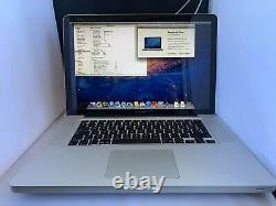 Apple Macbook Pro A1286 2009 15.4 Ordinateur Portable Mc026b/a