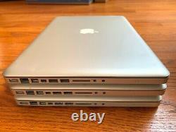 Beaucoup De 3 Apple Macbook Pro 15 5,3 A1286 2009 3.06ghz 2,8 Ghz 4gb Ram Nvidia Lire