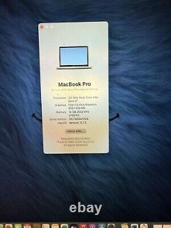 MacBook Pro 13 (256 Go, Intel Core i5 7e génération, 3,5 GHz, 16 Go) Gris (2017)