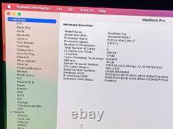 MacBook Pro 16 2019 Touch Bar Apple Core i7 2,6 GHz 16 Go RAM 500 Go SSD A2141
