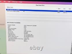 MacBook Pro 16 2019 Touch Bar Apple Core i7 2,6 GHz 16 Go RAM 500 Go SSD A2141